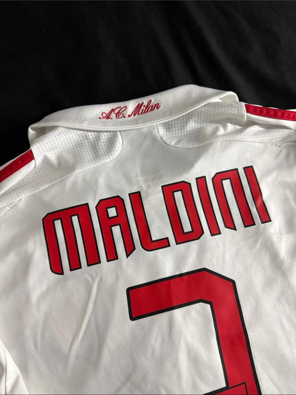 VINTAGE AC Milan #3 Paolo Maldini 2007-08 Adidas Serie A Away Jersey